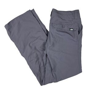 The North Face Horizon Tempest Pants Women’s 2 Gray Nylon Hiking Outdoor Roll Up